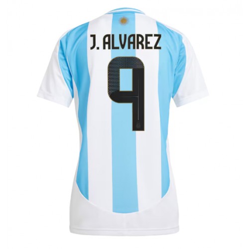 Dres Argentina Julian Alvarez #9 Domaci za Žensko Copa America 2024 Kratak Rukav